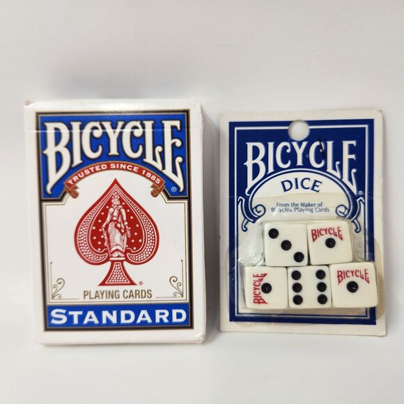 Bicycle Standard Playing Cards & Dice Set - Picture 1 of 5